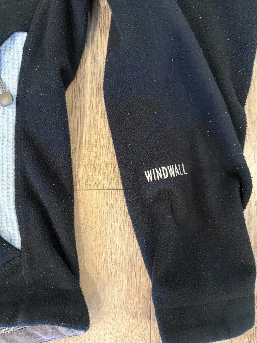 The North Face Black Fleece Hoodie with Light Gray Lining